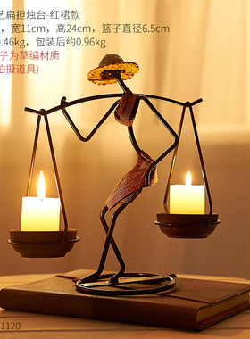 现货Nordic Candle Stick Decoyration Coffee Bar Beef Artwork