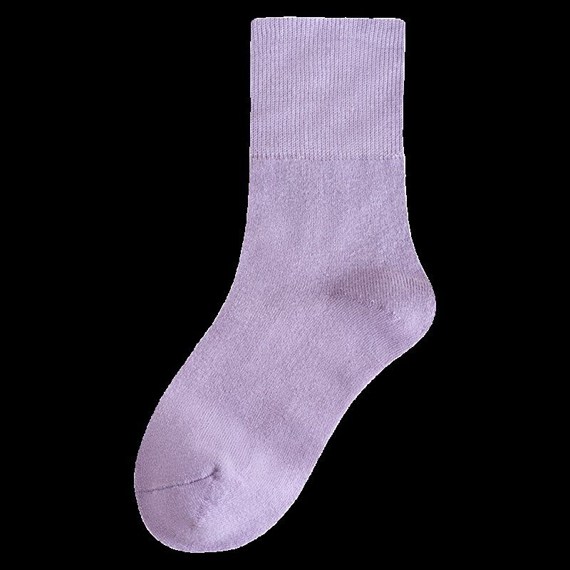 松口袜子老年人脚肿宽松袜男女秋冬加厚加绒毛圈保暖睡觉妈妈中筒,女士内衣/男士内衣/家居服,中筒袜,淘宝优惠券,粉丝福利购,淘宝优惠卷