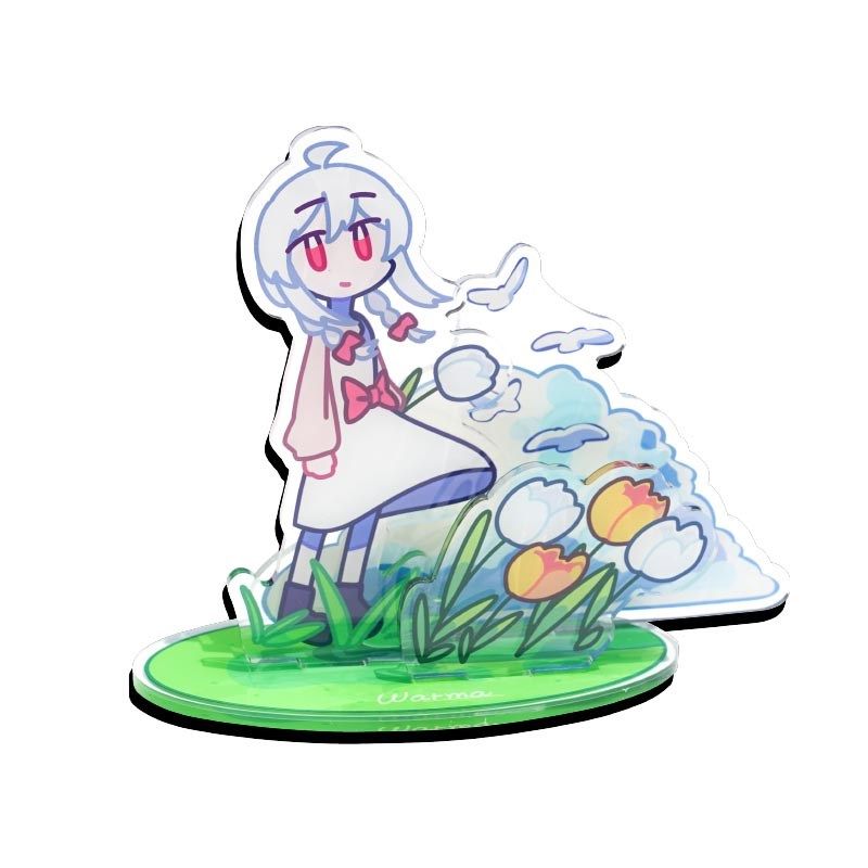 warma蓝天白云多插场景双面亚n克力立牌沃玛养鸡场