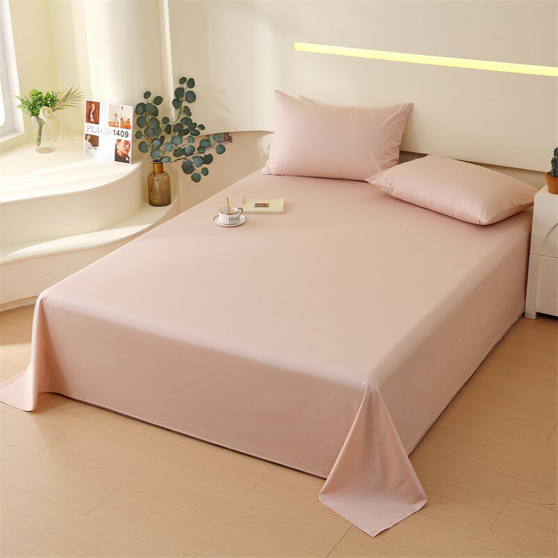 长绒棉床单单件100全棉纯色被单枕套三件套A类母婴级2024新款,床上用品,床单,淘宝优惠券,粉丝福利购,淘宝优惠卷