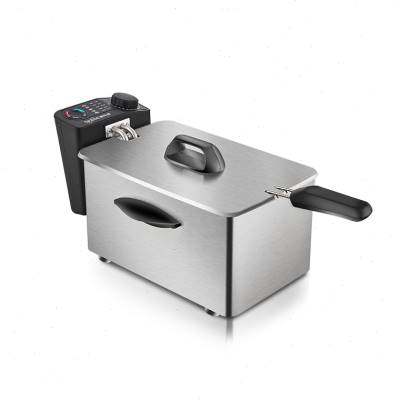 现货斯乐得油炸锅家用小电炸炉电炸锅商用炸串薯条油条油炸机迷你