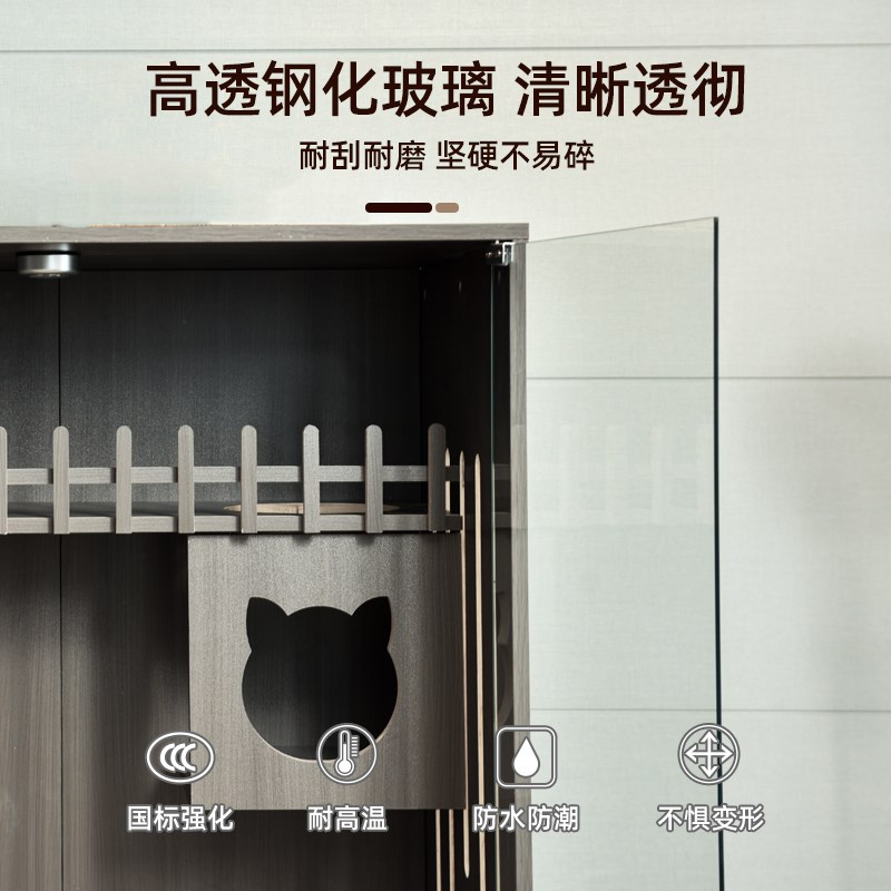 猫别墅家用室内猫砂盆带厕所一y体不占地猫咪别墅豪华大型猫窝柜