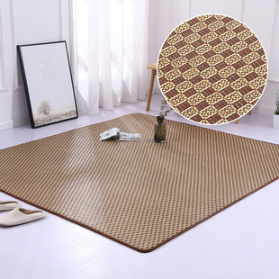 定制日式榻榻米地垫卧室床垫客厅儿童爬行垫夏季藤席冰丝凉席地毯