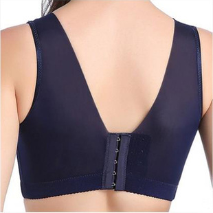 无钢圈大码 聚拢调整型2625 文胸大罩杯内衣五排扣大胸显小薄款