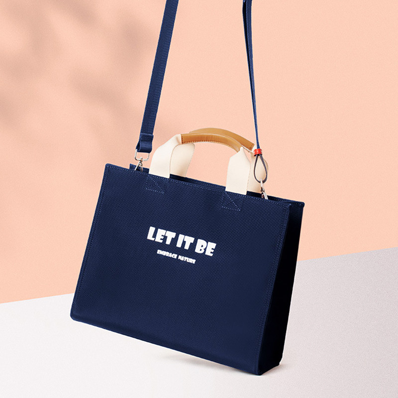 帆布公文包女大容量牛津布上班通勤商务拎包A4尼龙大包斜挎手提包