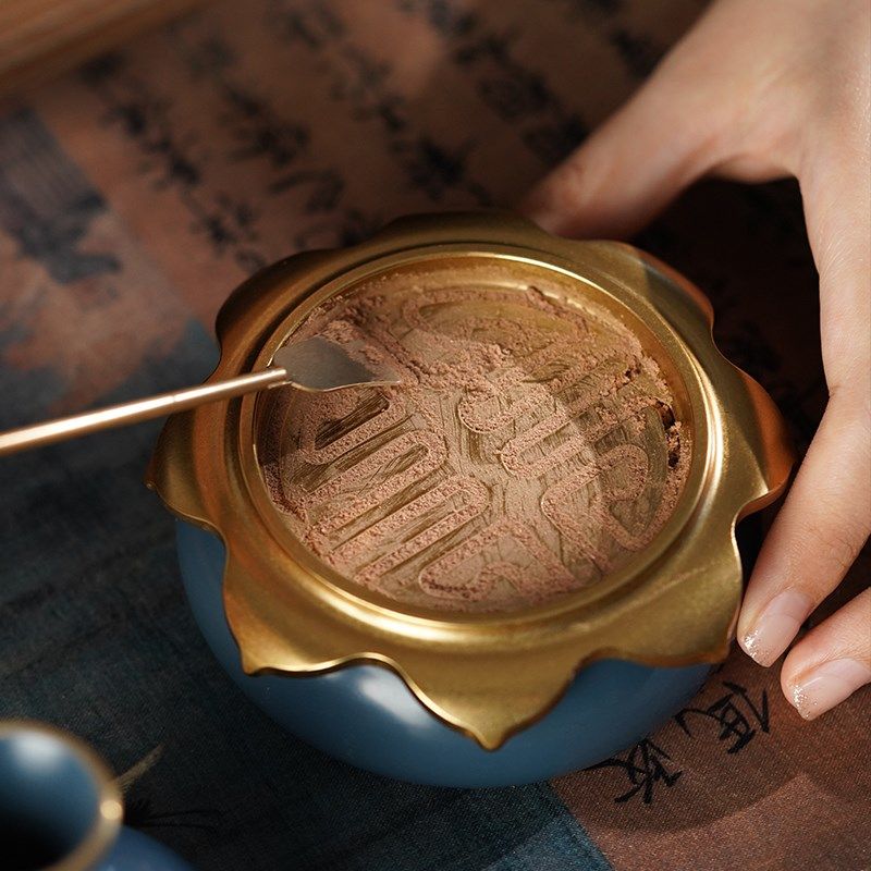 10Y普云福禄香篆炉家用室内黄铜塔香H盘香炉沉香檀香烧蓝中式香熏,家居饰品,香薰蜡烛,淘宝优惠券,粉丝福利购,淘宝优惠卷