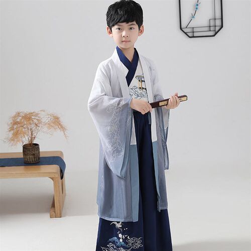 汉服男童春秋款唐装2023新款夏季儿童中国风古装男女童古风表演服