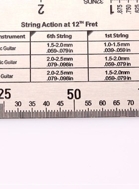 1 Pcs String Action Guitar Accessories Gauge Ruler Bass Mand