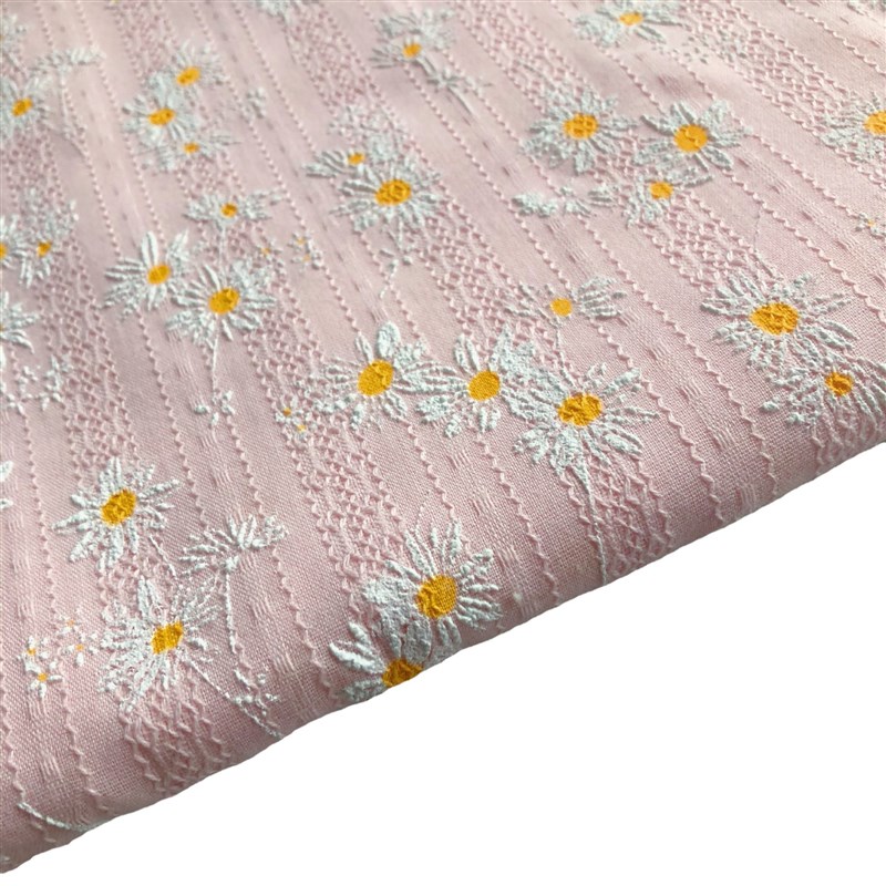 碎花清新雏菊印花布料 连衣裙服装布料手工diy桌布床.帘包包面料