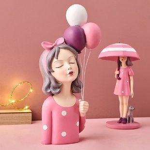 Statue Resin Girl 推荐 Nord Balloon Character Figurine Modern