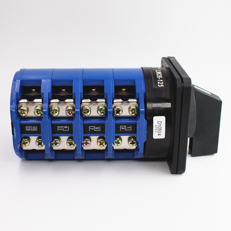 新品LW26-125/4三档四节四线两路双电源切换电机倒顺T125A万能转