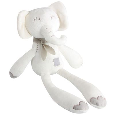 网红Soothing White Elephant Upgraded Baby Sleeping Plush Toy