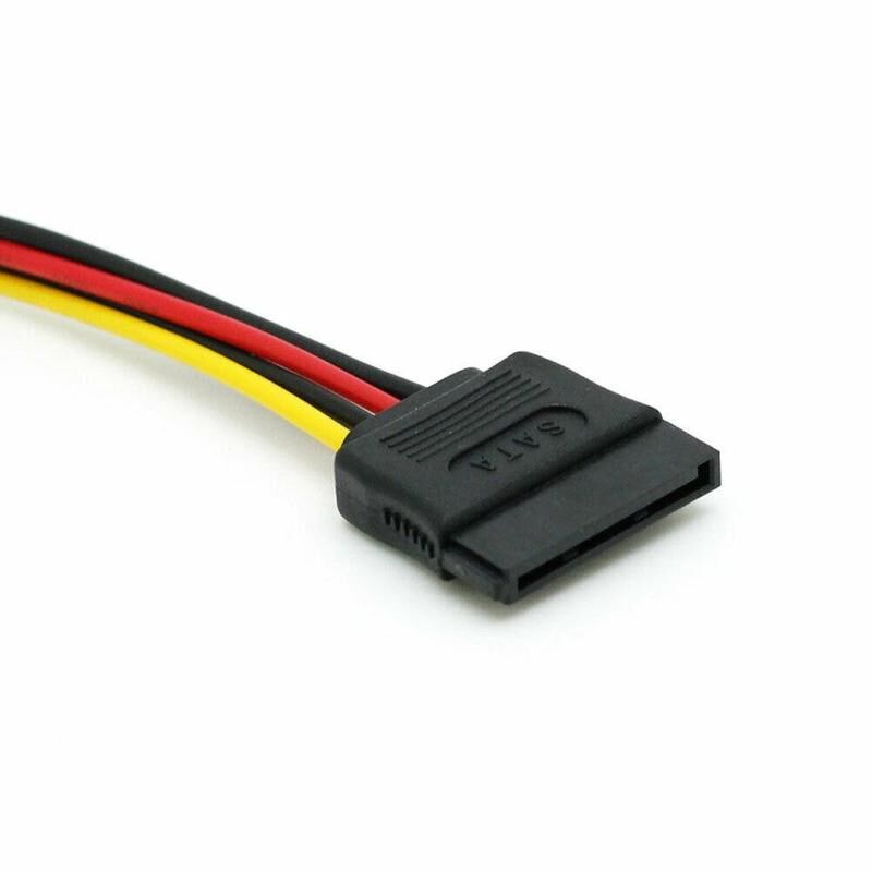 SATA Hard Drive Disk Power Cable Adapter Male to 2 15pin HD