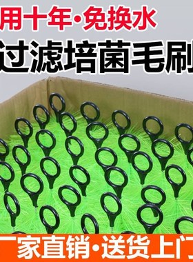 鱼池过滤毛刷材料水族养殖场大型H锦鲤池专用优质绿色十字