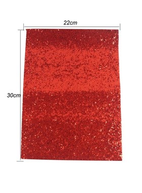 22*30cm Shiny Glitter Sequin Fabric Solid Bright   Sewing DI