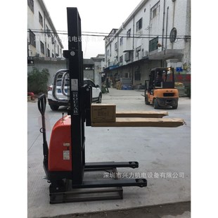 物流叉车 2米半电动升高车 货架堆垛车2吨 半电动堆高车 1T升降机