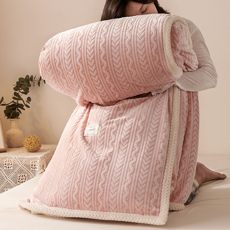 加厚法兰珊瑚绒毯毛毯冬季午休盖毯铺床上用办公室午睡小毯子床单