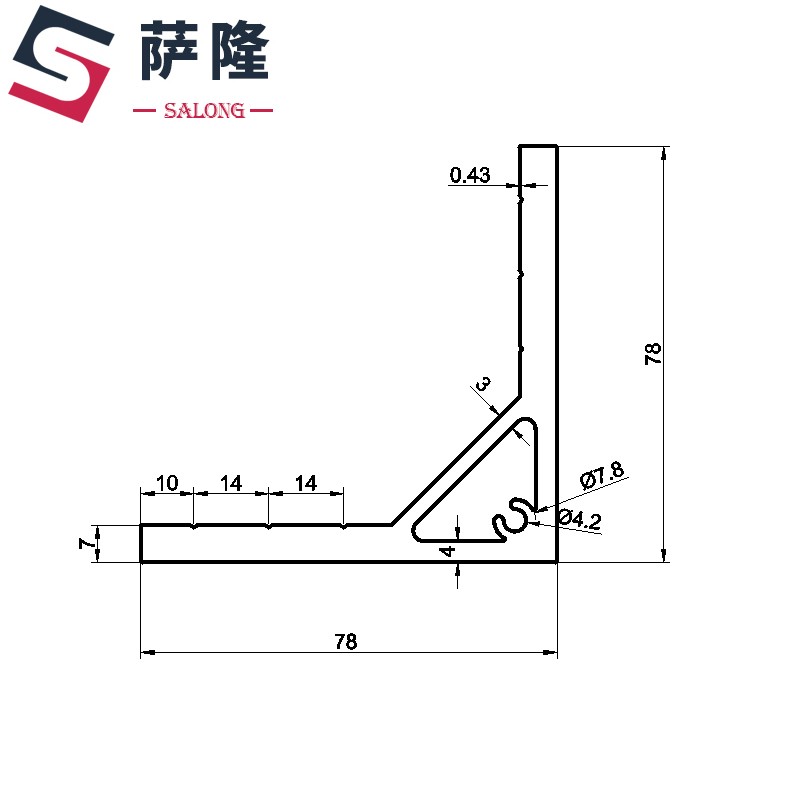 新品角879角铝l07角码配件角支架加萨隆支架直8铝型材直角度销支