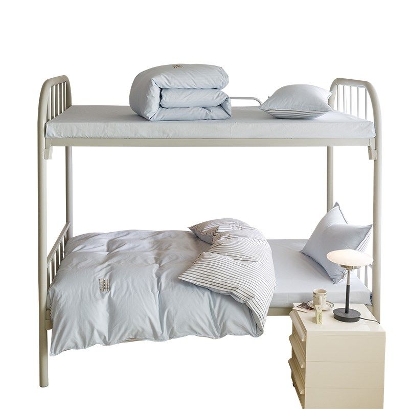 简约学生宿舍床上三件套全棉条纹被套上下铺床单四件套床笠款,床上用品,学生床品套件,淘宝优惠券,粉丝福利购,淘宝优惠卷