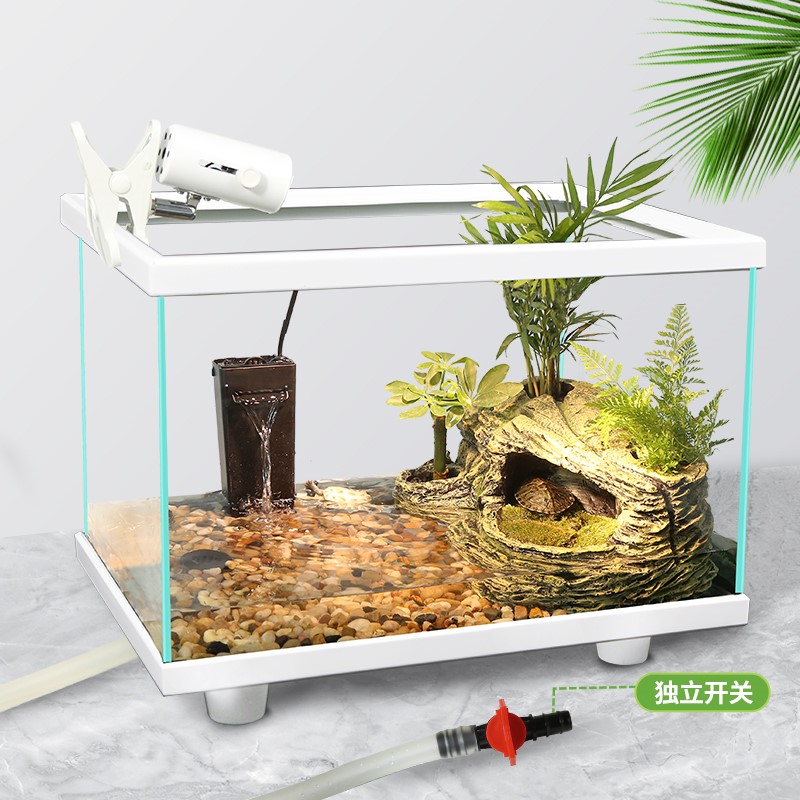 速发Fish turtle polyculture tank tortoise Ornamental aquariu