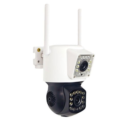 无线双目摄像机i远程手机360度室外夜视高清监控摄像头双画面家用