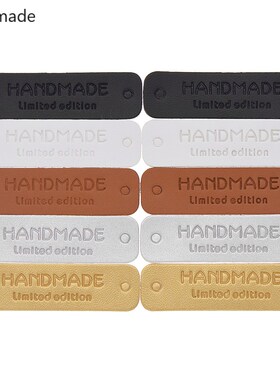 24/60pcs Handmade Limited Adition Synthetic Leather Labels