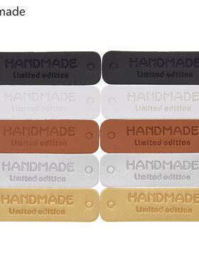 24/60pcs Handmade Limited Adition Synthetic Leather Labels
