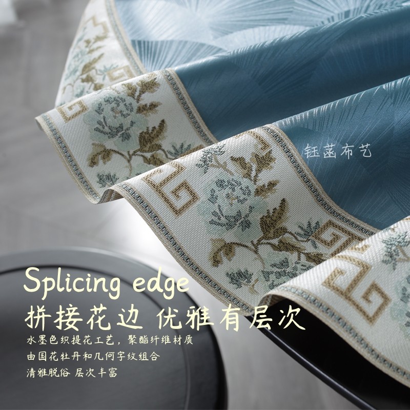 新中式防水桌布防油防烫免洗可擦圆形加厚酒店桌布转盘套家用,居家布艺,桌布,淘宝优惠券,粉丝福利购,淘宝优惠卷