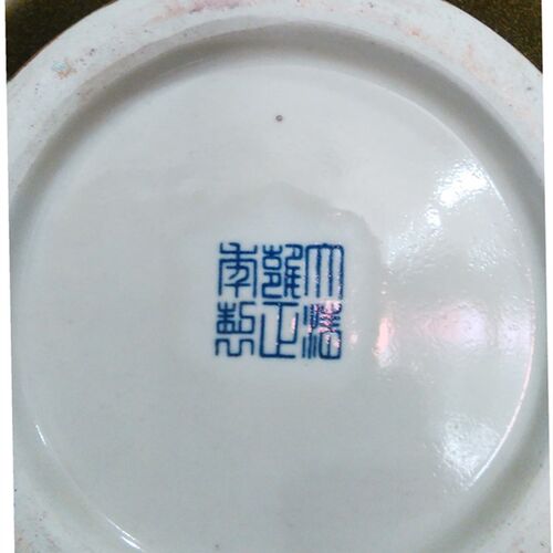 速发景德镇仿古瓷器双耳r青花花瓶缠枝连鹿头尊手绘落地家居摆饰