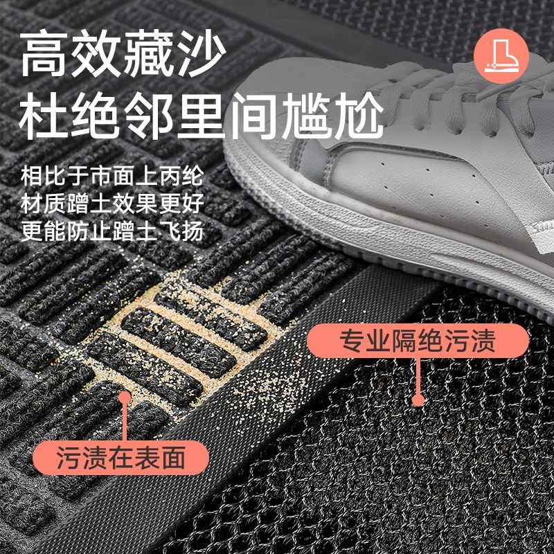半圆入户地垫新款防滑家用脚垫耐脏地毯弹力丝加厚玄关户外门垫子,居家布艺,入户地垫,淘宝优惠券,粉丝福利购,淘宝优惠卷