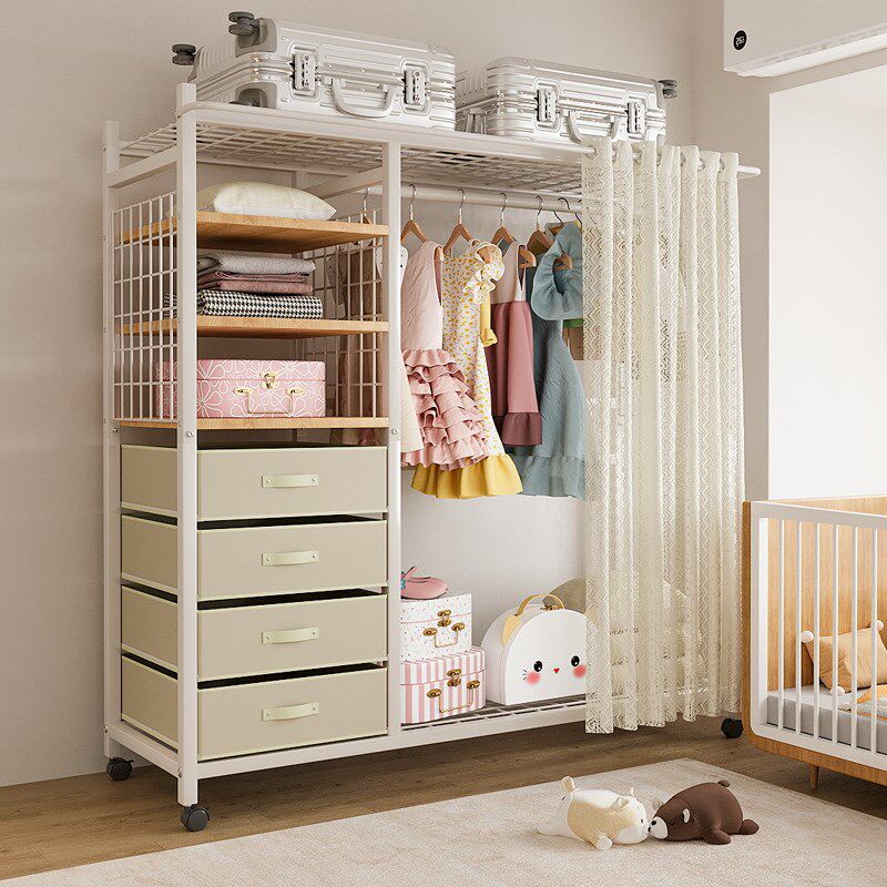 衣柜儿童房衣柜宝宝简易衣柜男女孩衣柜衣帽架衣橱家用卧室免安装,住宅家具,儿童衣柜,淘宝优惠券,粉丝福利购,淘宝优惠卷