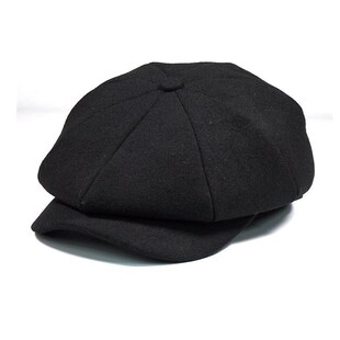 Winter Peaky Blinders Flat Cap Wool Vintage Octagonal Hat Ma