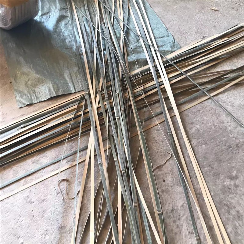 青蔑竹条竹片头层竹皮1cm宽篾青长3米婚礼装饰室内装修Z布局材料
