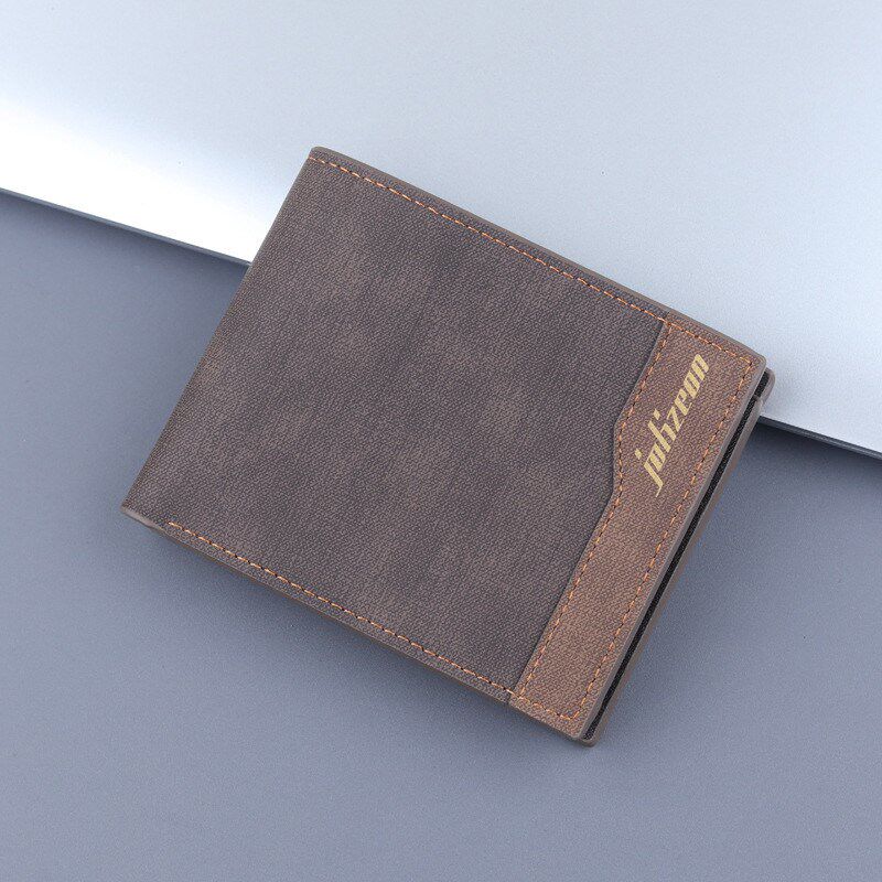 男士钱包短款磨砂皮夹男式横款大容量卡包男款钱夹加厚三折新品,箱包皮具/热销女包/男包,钱包,淘宝优惠券,粉丝福利购,淘宝优惠卷