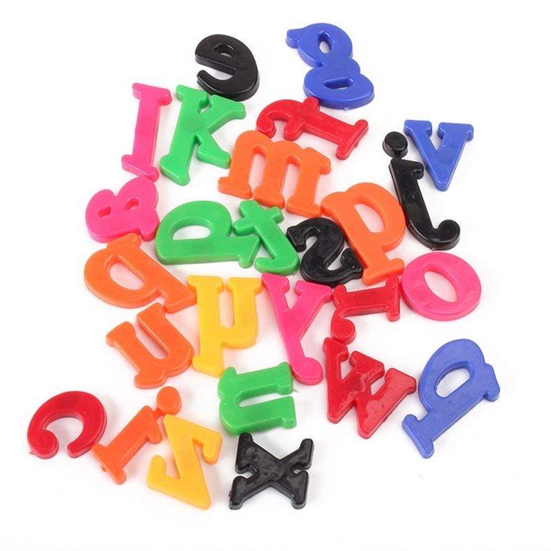 速发78pcs/Set Colorful Plastic Magnetic Alphabet Letters Num