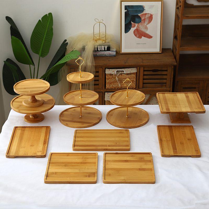 极速Birthday dessert table cake stand dessert tray fruit tra