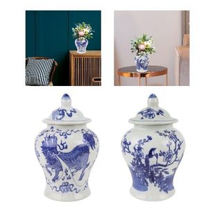 Temple Vase 推荐 Porcelain Decorative Jars Jar Blue Flower