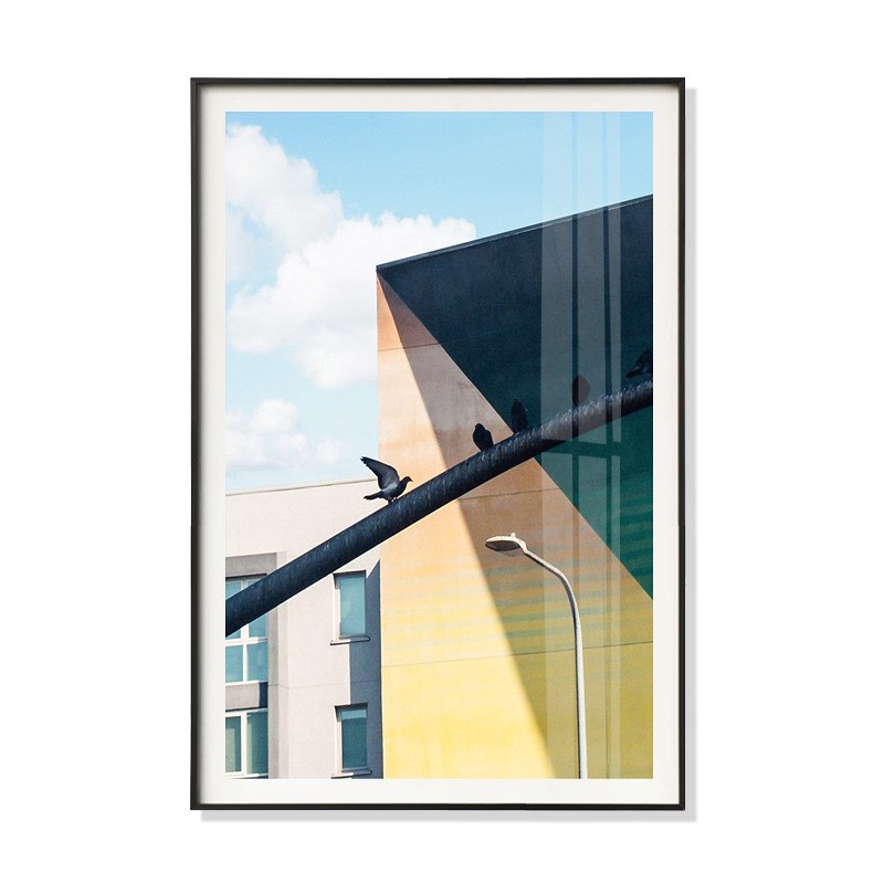 北欧风格客餐厅装饰画时尚卧室沙发背景墙挂画公寓工作室建筑壁画图片