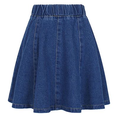 极速2022 New Summer Spring Girls Denim Skirt Tutu Skirt Fash