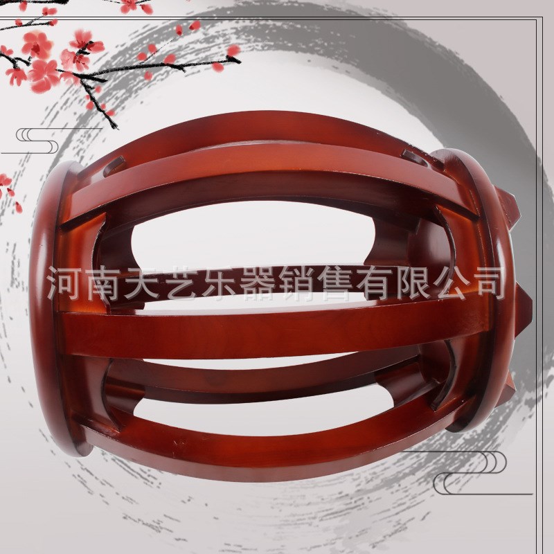 古筝圆凳古筝凳子实木古筝圆凳素E面款海棠色古筝琴凳结实耐用