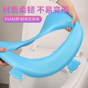 新疆家用防水马桶垫四季 硅胶泡沫 通用冬季 坐垫坐便套圈粘贴式