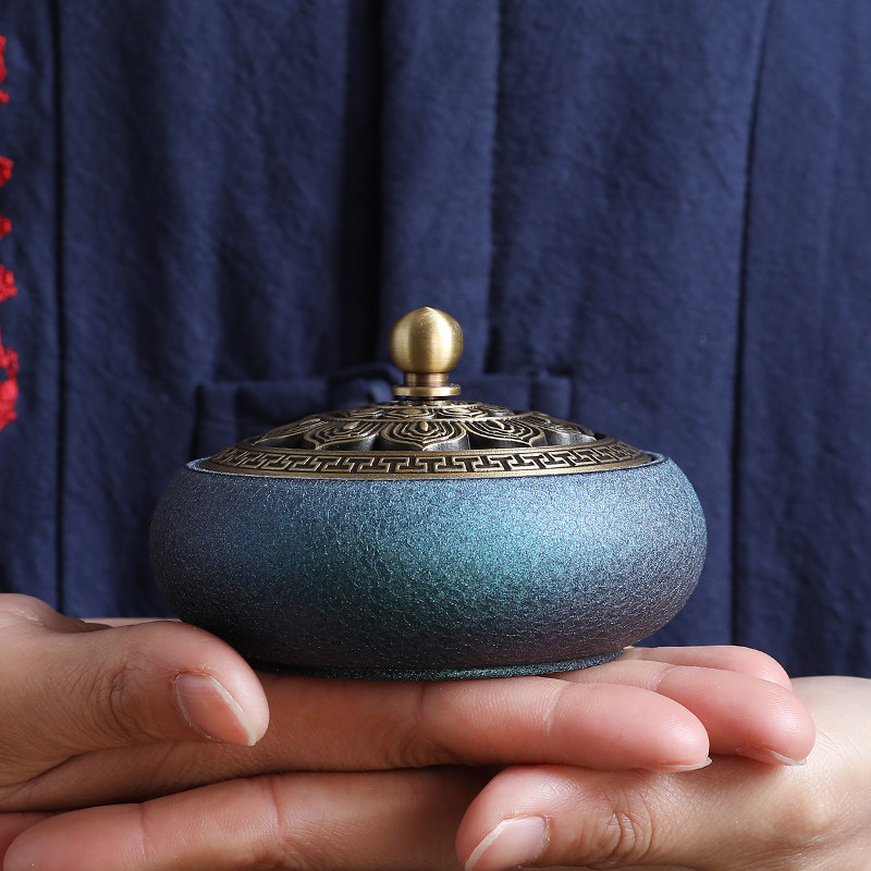 变色香炉纯铜家用室内沉香熏香炉檀香炉盘香创意摆件香薰炉线香插,家居饰品,香薰炉,淘宝优惠券,粉丝福利购,淘宝优惠卷