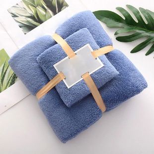 Absorbent Solid Towel 速发Cotton Set Towels Bath Adult