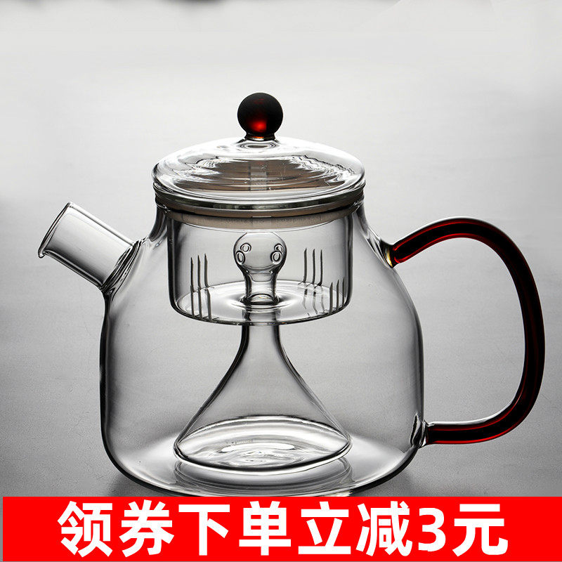 蒸茶壶煮茶器煮茶壶套装泡茶家用电陶炉玻璃烧水壶耐高温蒸汽茶具,餐饮具,茶壶,淘宝优惠券,粉丝福利购,淘宝优惠卷