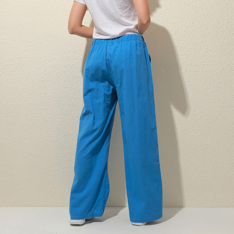 极速2022 Pants New Women Loose High waist Cotton Linen Harem