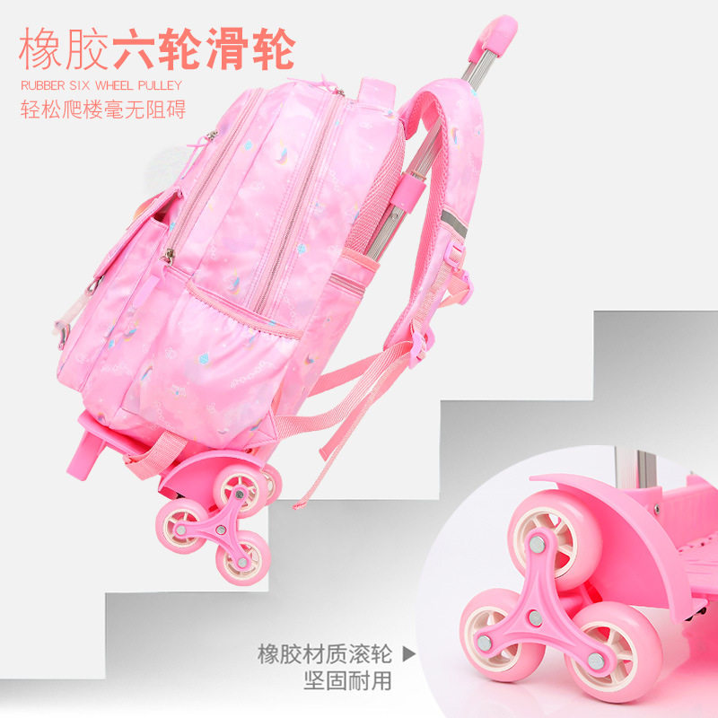 儿童拉杆书包小学生男孩1-6年y级拖拉书包女孩两用大容量防水爬楼,玩具/童车/益智/积木/模型,拉杆包,淘宝优惠券,粉丝福利购,淘宝优惠卷