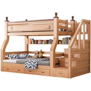 上下床双层床全实木多功能小户A型组合两层儿童床上下铺高低子母