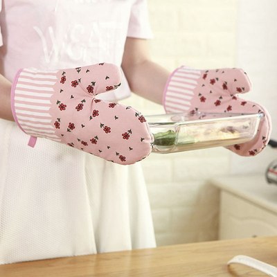 推荐1Pcs hot Oven Mitts Baking Anti-Hot Gloves Pad Oven Micr