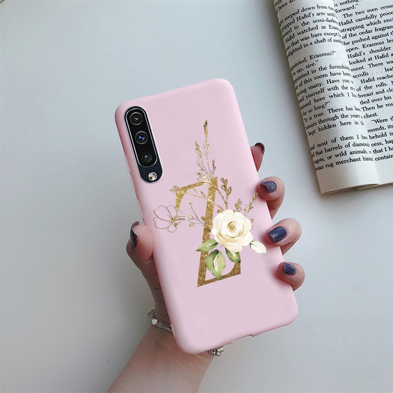 新品Case For Samsung Galaxy A50 A30 Case Silicone Cute Lette