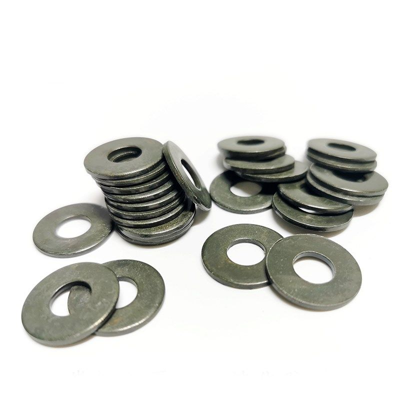 金属镀锌钝化防锈平垫垫片垫圈螺丝垫片加厚平垫片介子黑绿色M6M8